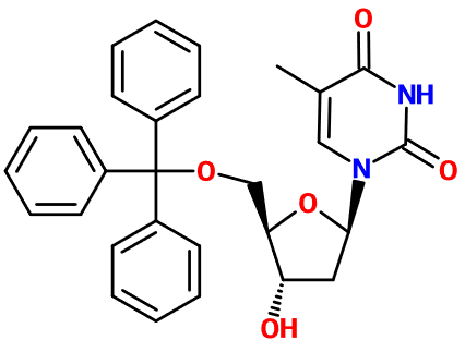 MC080643 5'-O-Tritylthymidine (图片) MC080643 5'-O-Tritylthymidine